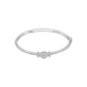 Vòng tay Kim cương Vàng Trắng 14K PNJ Cinderella DDDDW001242