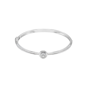 Vòng tay Kim cương Vàng Trắng 14K PNJ Cinderella DDDDW001244