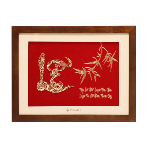 Tranh chữ Lễ 32x25 PNJArt Lời Vàng Ý Ngọc 0000Y000020