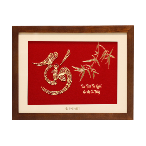 Tranh chữ Tín 32x25 PNJArt Lời Vàng Ý Ngọc 0000Y000023