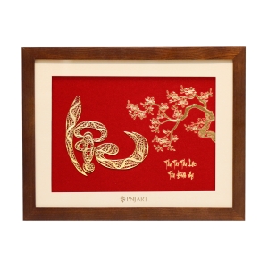Tranh chữ Lộc 32x25 PNJArt Lời Vàng Ý Ngọc 0000Y000024