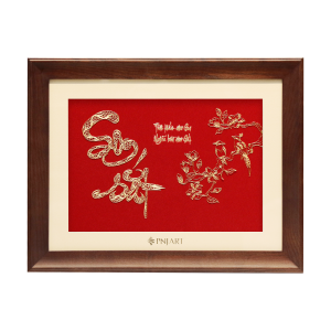Tranh chữ Son sắt 45x35 PNJArt Lời Vàng Ý Ngọc 0000Y000027