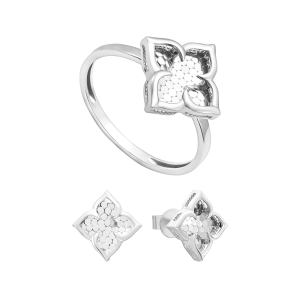 Bộ trang sức Vàng trắng PNJ 60998-60390