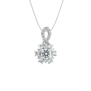 Mặt dây chuyền Vàng Trắng 10K Đính đá ECZ PNJ XMXMW003217