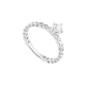 Nhẫn Kim cương Vàng trắng 14K PNJ DD00W005977
