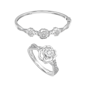 Bộ trang sức Vàng trắng PNJ 01257-15384