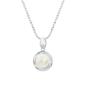 Mặt dây chuyền Vàng Trắng 14K đính Ngọc trai Freshwater PNJ PF00W000027