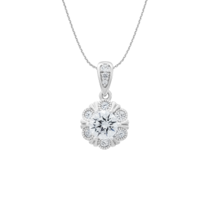 Mặt dây chuyền Vàng Trắng 10K Đính đá ECZ PNJ XMXMW003562