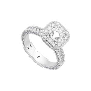Vỏ Nhẫn Kim cương Vàng Trắng 18K PNJ 00DDW007588