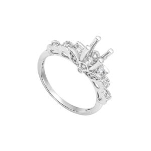 Vỏ Nhẫn Kim cương Vàng Trắng 18K PNJ 00DDW007632