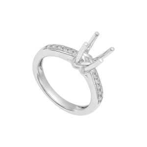 Vỏ Nhẫn Kim cương Vàng Trắng 18K PNJ 00DDW007753