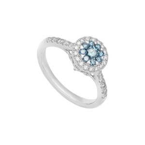 Nhẫn Kim cương Vàng Trắng 14K Disney|PNJ The shining princess DDMXW000010