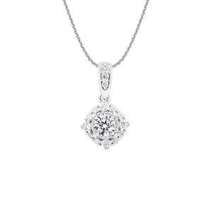 Mặt dây chuyền Kim cương Vàng Trắng 14K PNJ DDDDW002961