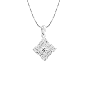 Mặt dây chuyền Kim cương Vàng Trắng 14K PNJ DDDDW002963