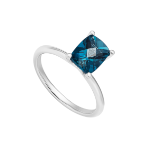 Nhẫn Vàng Trắng 14K Đính đá Topaz PNJ TP00W000085