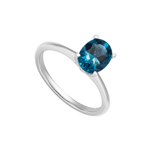 Nhẫn Vàng Trắng 14K Đính đá Topaz PNJ TPXMW000798