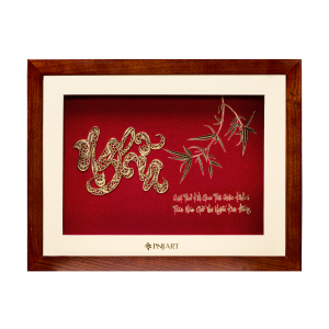 Tranh chữ Nghĩa 32x25 PNJArt Lời Vàng Ý Ngọc 0000Y000021