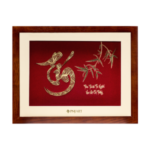 Tranh chữ Tín 32x25 PNJArt Lời Vàng Ý Ngọc 0000Y000023