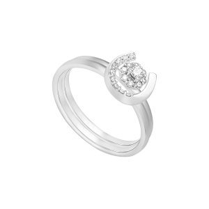 Nhẫn Kim cương Vàng Trắng 14K PNJ DDDDW015487