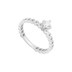 Nhẫn Kim cương Vàng trắng 14K PNJ DD00W005976
