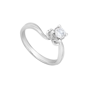 Nhẫn Kim cương Vàng trắng 14K PNJ DD00W006164