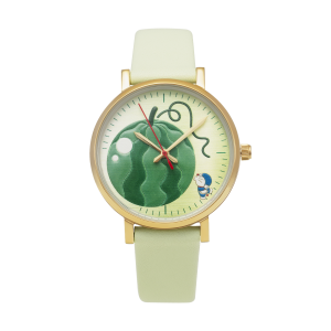 Đồng hồ Doraemon Nữ DO-50001-GRG Genuine Leather (Dây Da). 32 MM