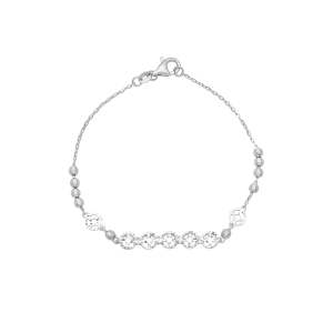 Lắc tay Vàng trắng 58,5% (14K) PNJ 0000W001672