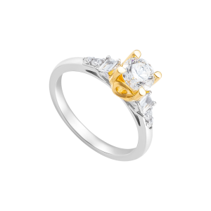 Nhẫn Kim cương Vàng 58,5% (14K) PNJ Nhẫn cầu hôn Only You DDDDC002151
