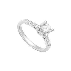Nhẫn Kim cương Vàng trắng 58,5% (14K) PNJ Nhẫn cầu hôn Only You DDDDW015508
