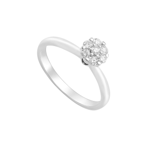 Nhẫn Kim cương Vàng trắng 58,5% (14K) PNJ DDDDW015806