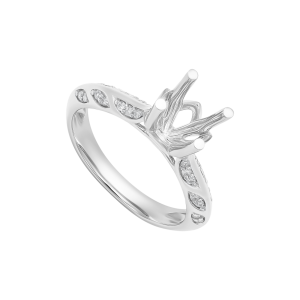 Vỏ Nhẫn Kim cương Vàng Trắng 18K PNJ 00DDW007888