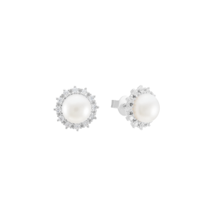 Bông tai Bạc đính ngọc trai PNJSilver PFXMW060023