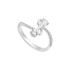 Nhẫn Vàng Trắng 33,3% (8K) Đính đá ECZ STYLE By PNJ XMXMW007147