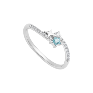 Nhẫn Vàng Trắng 33,3% (8K) Đính đá ECZ STYLE By PNJ XMXMW007152