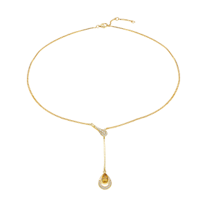 Dây cổ Vàng 75% (18K) đính đá Citrine PNJ CTXMY000032