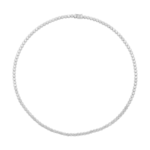Dây cổ Kim cương Vàng trắng 58,5% (14K) PNJ DD00W000496