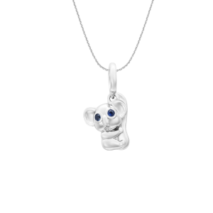 Mặt dây chuyền Vàng trắng 41,6% (10K) Đính đá Sapphire PNJ SP00W000034