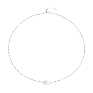 Dây cổ nam Bạc đính đá Disney|PNJ Mickey ZTZTW000028