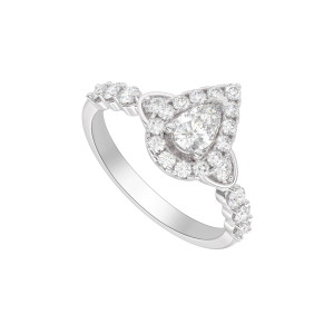 Nhẫn Kim cương Vàng trắng 58,5% (14K) PNJ Timeless Diamond DDDDW015857