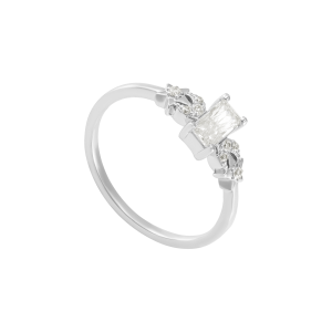 Nhẫn Vàng Trắng 33,3% (8K) Đính đá ECZ STYLE By PNJ XMXMW007150