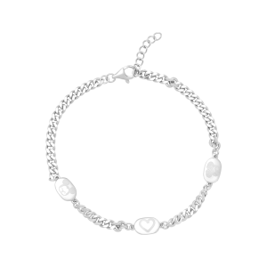Lắc tay nam Bạc đính đá PNJSilver Mickey & Minnie 0000W000162