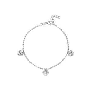 Lắc tay Vàng Trắng Ý 75% (18K) PNJ 0000W001591