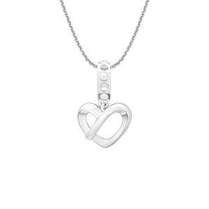 Mặt dây chuyền Vàng Trắng 58,5% (14K) PNJ Kind Heart 0000W001371