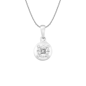 Mặt dây chuyền Kim cương Vàng trắng 58,5% (14K) PNJ DDDDW060471