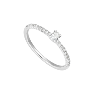 Nhẫn Kim cương Vàng trắng 58,5% (14K) PNJ DDDDW060767