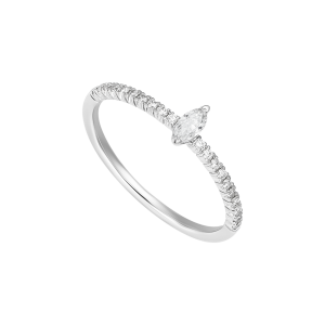 Nhẫn Kim cương Vàng trắng 58,5% (14K) PNJ DDDDW060771