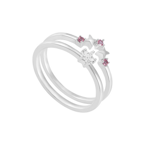 Nhẫn Vàng Trắng 33,3% (8K) Đính đá ECZ STYLE By PNJ XMZTW000044