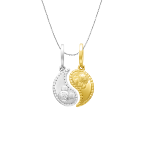 Mặt dây chuyền Bạc đính đá PNJSilver Mickey & Minnie 0000C000010
