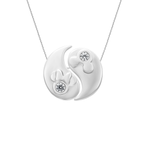 Mặt dây chuyền Bạc đính đá PNJSilver Mickey & Minnie XM00W000063