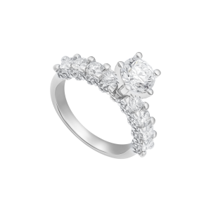 Nhẫn Kim cương Vàng trắng 58,5% (14K) PNJ DDDDW015694